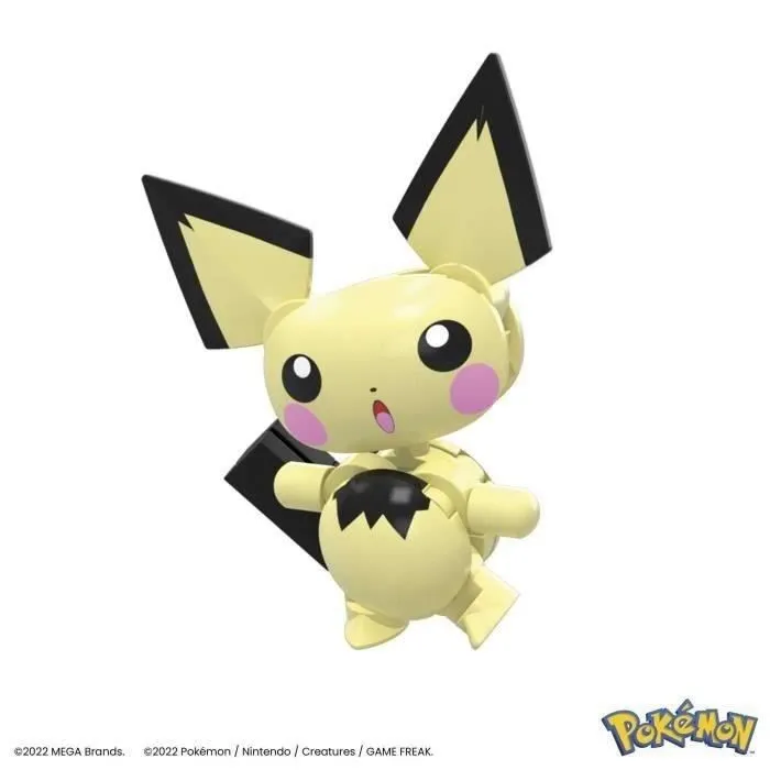 MEGA Pokémon-Coffret de construction Pikachu-Coffret avec 3 figurines articulées (160 pièces) pour enfants HKT23-4