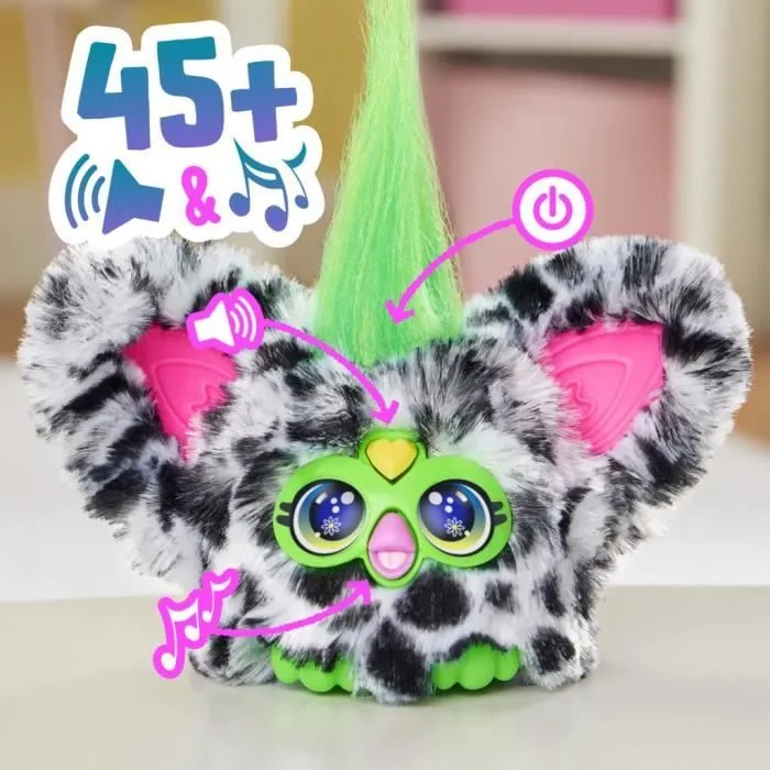 Furby Furblets Moo-Boo, Mini peluche électronique pour filles et garçons, plus de 45 sons, à partir de 6 ans, série 4, Hasbro-2