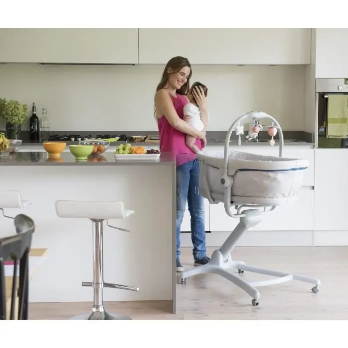 CHICCO Transat berceau 4 en 1 - Baby Hug - Glacial-4
