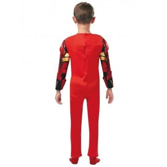 Déguisement enfant Iron Man - Marvel - Deluxe - Rouge et or-2