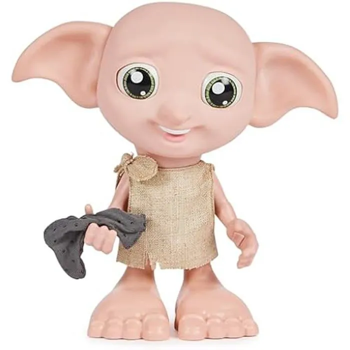 Poupée d'Elfe Interactive Magical Dobby - Wizarding World - Harry Potter - Plus de 35 Sons et Phrases-0