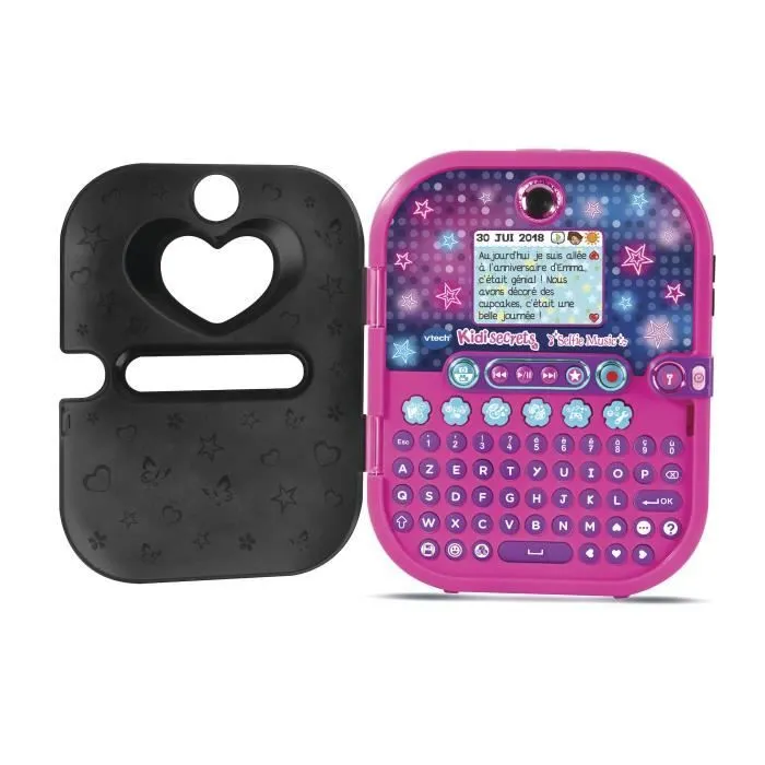 Agenda électronique VTECH Kidisecrets Selfie Music Noir avec lecteur MP3 pour filles de 6 à 12 ans-1