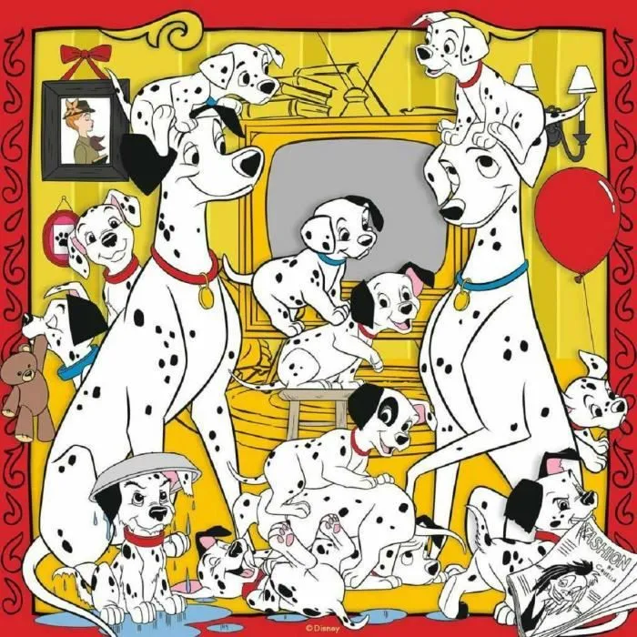 Puzzle Disney Ravensburger - Aristochats, Rox et Rouky, Dalmatiens - 3x49 pièces-2