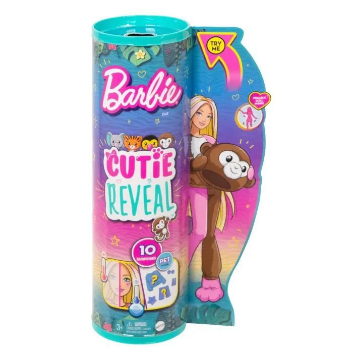 Barbie - Barbie Cutie Reveal Singe - Poupée - 3 Ans Et +-1