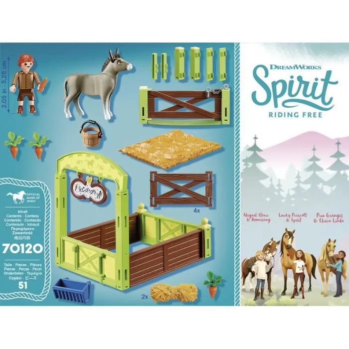 PLAYMOBIL - Spirit - La Mèche et Monsieur Carotte avec box - Mixte - A partir de 4 ans-3