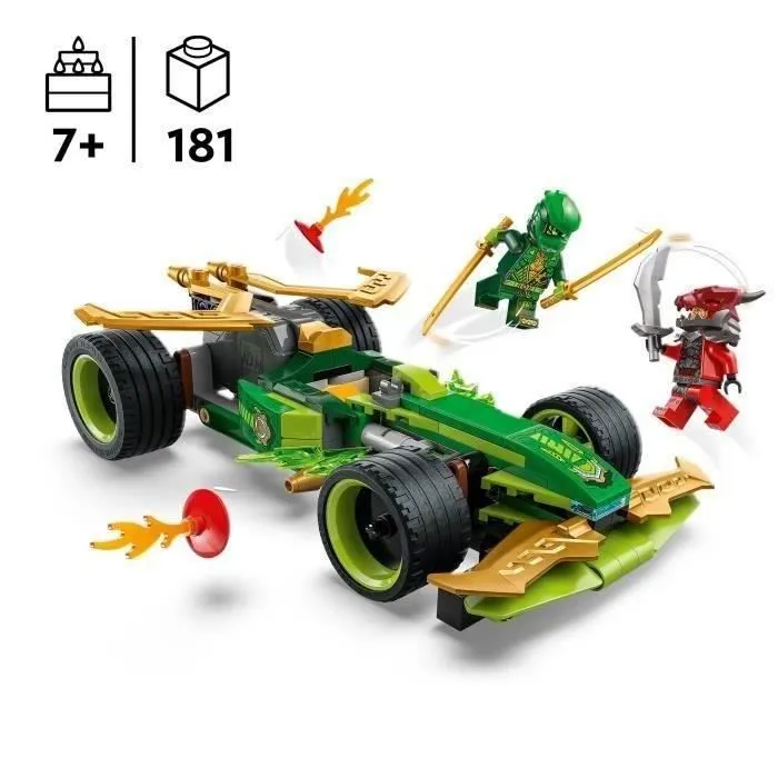 LEGO NINJAGO 71828 La voiture de course à rétrofriction de Lloyd - Jouet de construction-1