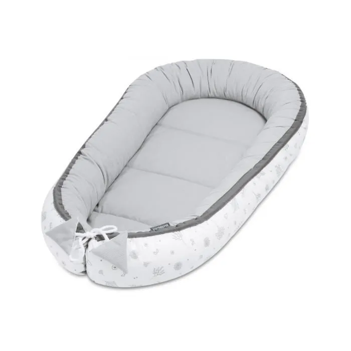 Bellochi Reducteur de Lit Bebe Cale Bebe pour Lit Cocon Bebe - 100% Coton - 90x60cm - Nid de Bebe Baby Nest - Copse-1