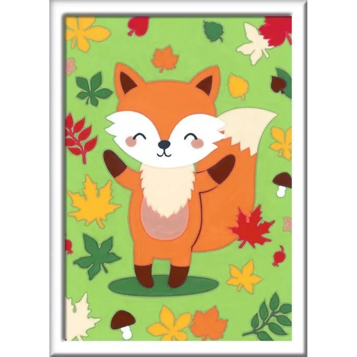 Kit complet de Peinture au numéro - Petit format - Renard - Ravensburger - Pour enfants dès 7 ans-1