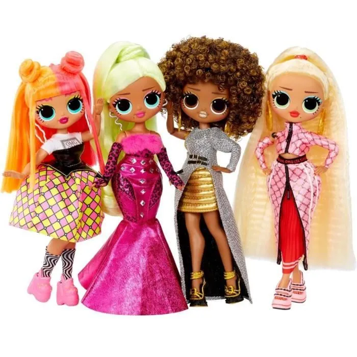 LOL Surprise OMG - Poupée Mannequin 24 cm - Neonlicious - 2 tenues avec peigne et accesoires - Dés 4 ans-7