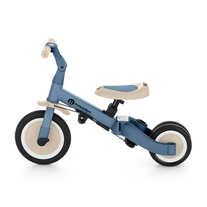 PETITE&MARS Tricycle Enfant Multifonctionnel 5en1 Turbo  Ocean Blue-4