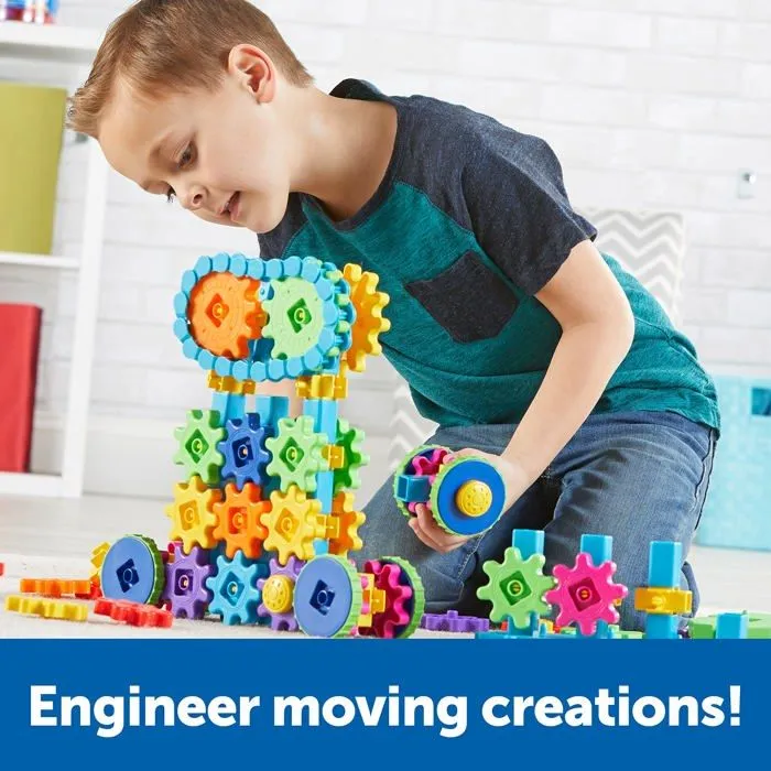 Learning resources - LER9249 - Mega Builds Gears Gears Gears , jeu de construction Gears STEM, 235 pieces, a partir de 4 ans-1