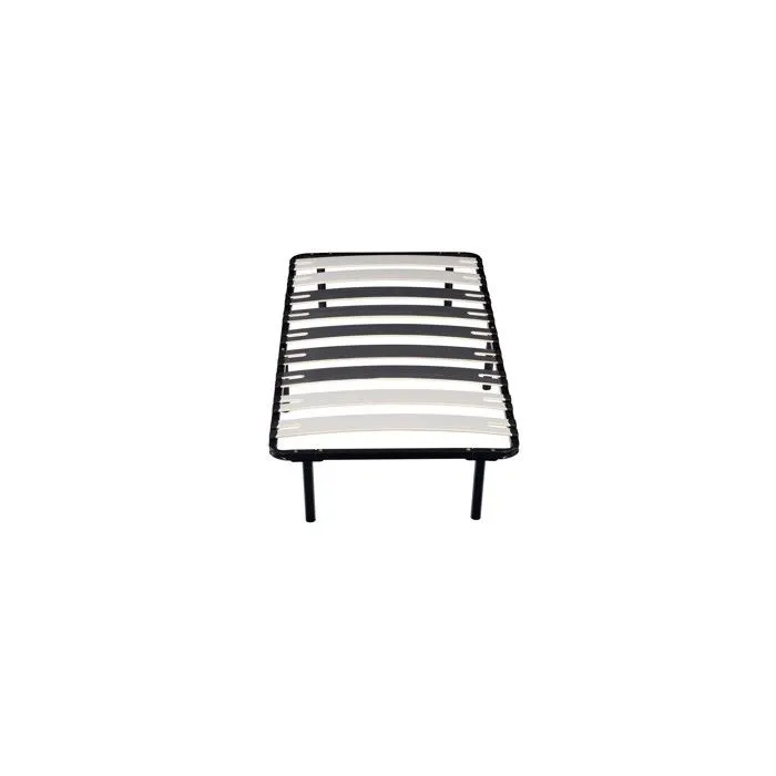 patrick - Solide et Confortable Sommier Cadre a lattes Pieds 80x190 x 29 cm en Metal - 9 Larges Lattes de 12,5 cm-2
