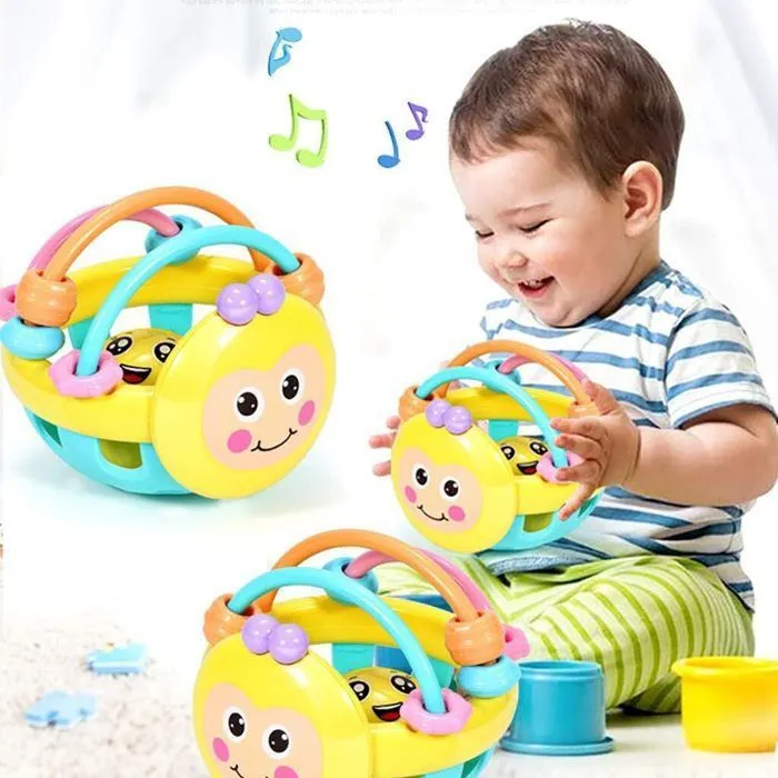 Jouets éducatifs - Jouets Bébé - Jouets D'éducation Précoce - Hochet en caoutchouc souple - jouet d'abeille - jouet sans BPA-0