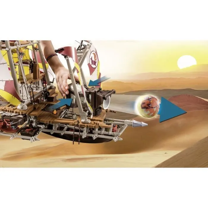 PLAYMOBIL - Sal'ahari Sands - Navire des sables - Novelmore - Squelette aventure - 233 pièces-6