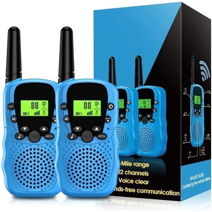 Talkie Walkie Enfants, Jouet Garcon 3 4 5 6 Ans Cadeau Garçon 3-12 Ans Jeu Exterieur Enfant Jardin Jouets pour Enfants Anniversaire-0