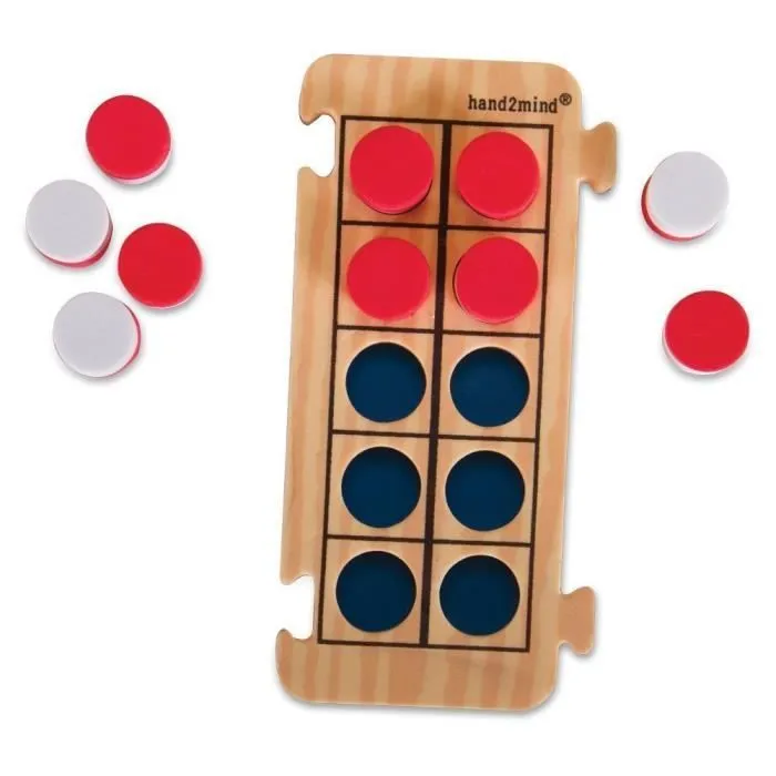 Learning Resources Jeu de 4 grilles de dix cases en mousse Rekenrod de - 85225-1