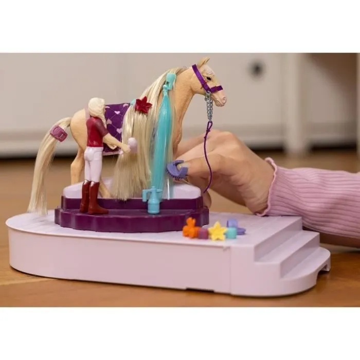 Figurine Cheval - Coffret de 54 Pièces - Accessoires de Pansage et Figurine - Cadeau pour Enfants dès 4 ans - schleich 42617 HORSE-2