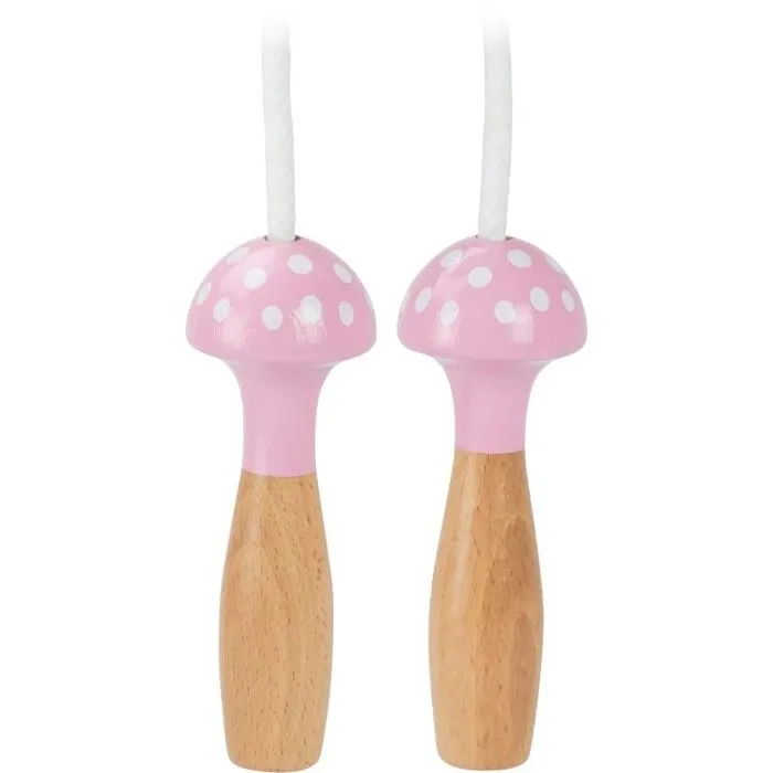 Corde à sauter bicolore - VILAC - Rose à pois blanc - Pour filles à partir de 5 ans-1