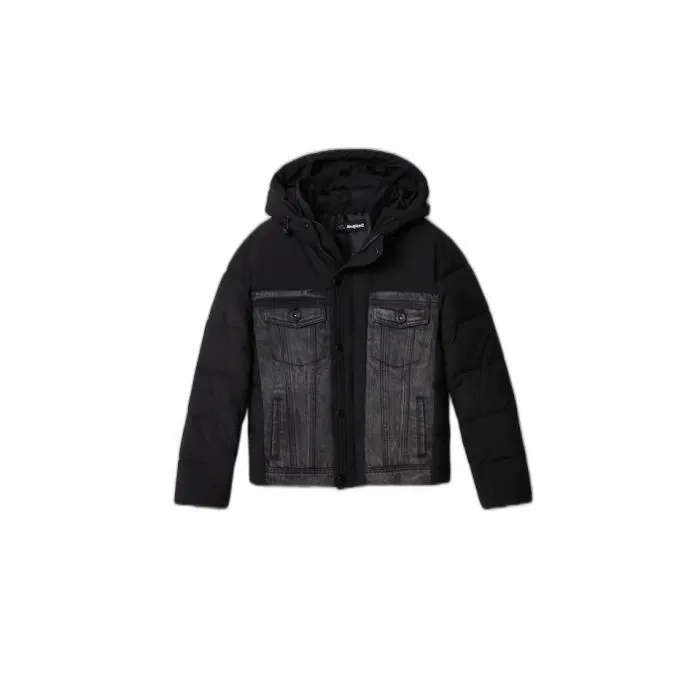 Doudoune enfant Desigual Pizza - noir - 13/14 ans-0