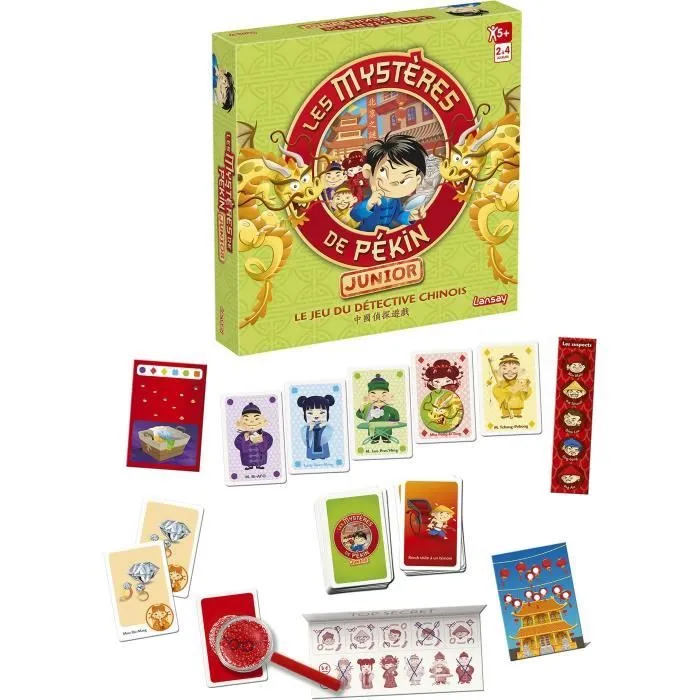 LANSAY - LES MYSTÈRES DE PÉKIN - Jeu de société - Version Junior - 2 à 4 joueurs - Dès 5 ans-1