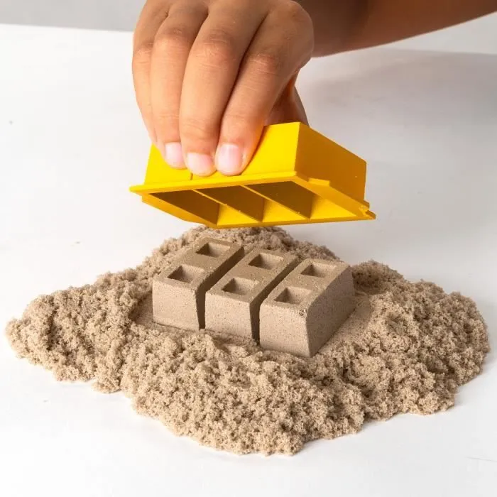 Coffret Kinetic Sand Chantier - KINETIC SAND - Creusez et démolissez avec 454g de sable naturel-4