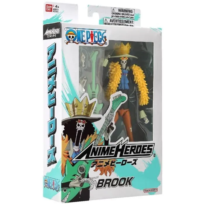 Figurine Anime Heroes - Bandai - One Piece - Brook - 17 cm-1