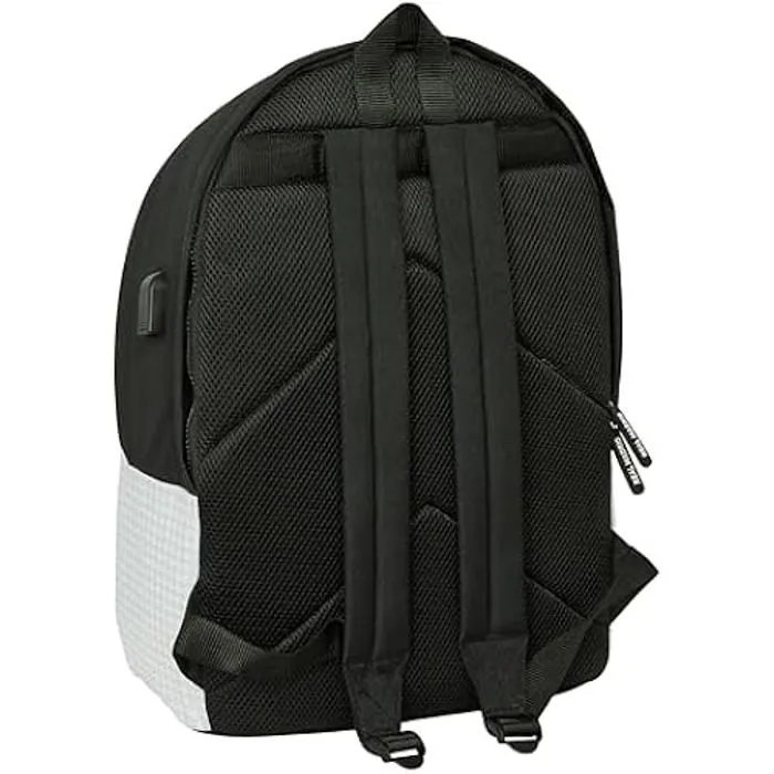 Sac à dos pour ordinateur portable 15,6" Real Madrid 1ère équipe - SAFTA - Blanc - Sport-1