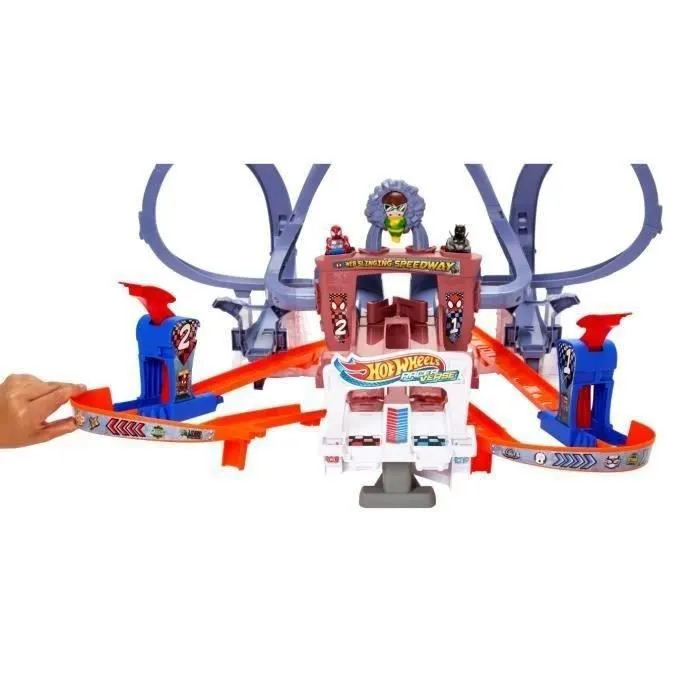 Circuit Racerverse Spider Man - Hot Wheels - HPL34 - Véhicules Hot Wheels-0