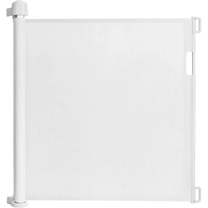 YUENFONG Barrière de protection pour escalier Extensible 0-180cm - Pour bébés et animaux domestiques, Blanc-0