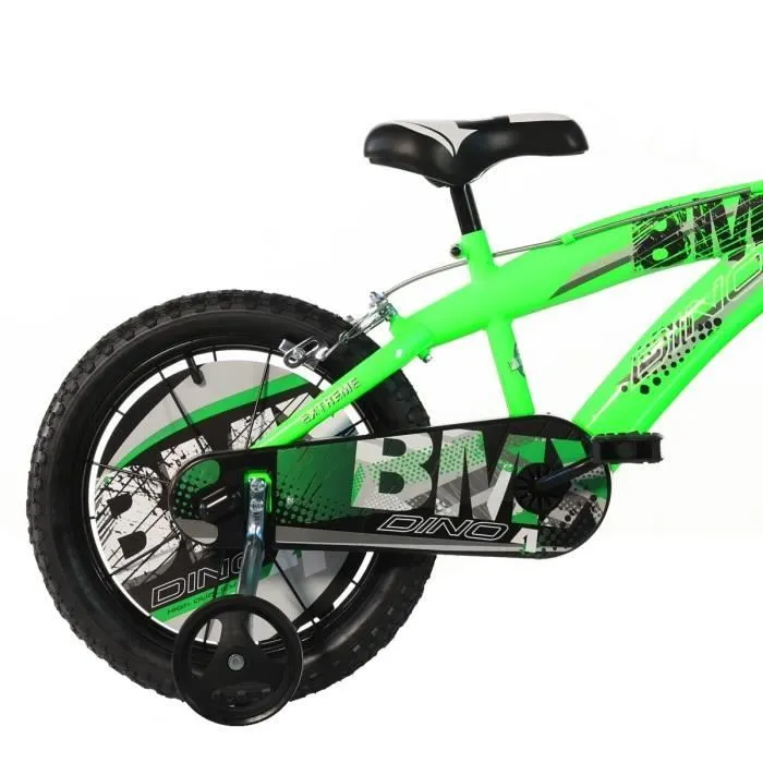 Vélo Enfant BMX - DINOBIKES - 14 pouces - Vert - 4 à 6 Ans - Mixte-1