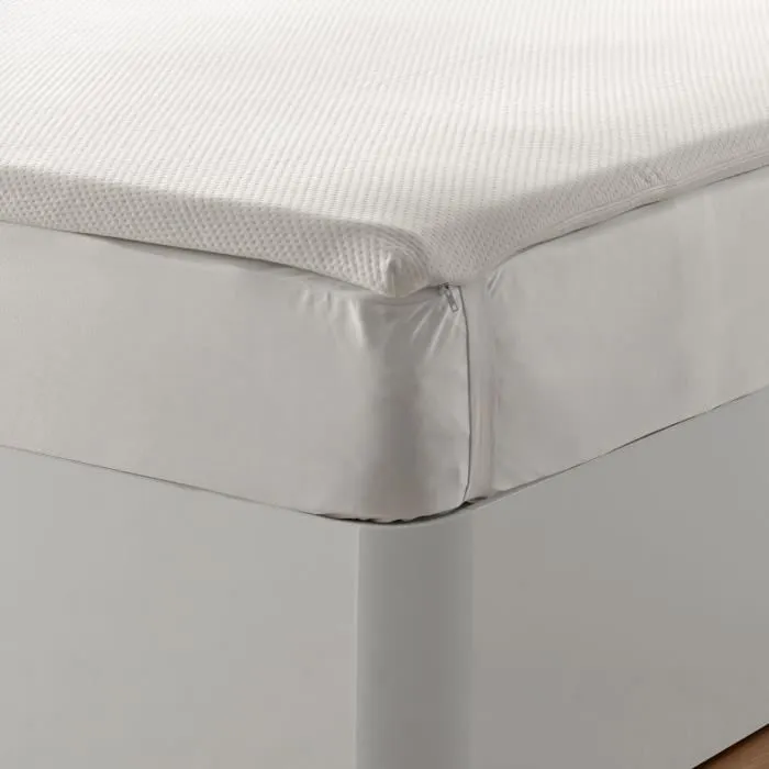 Classic Blanc - Surmatelas Confort Plus en mousse à mémoire de forme et traitement à l'Aloe vera de 5 cm - 120x190/200cm-2