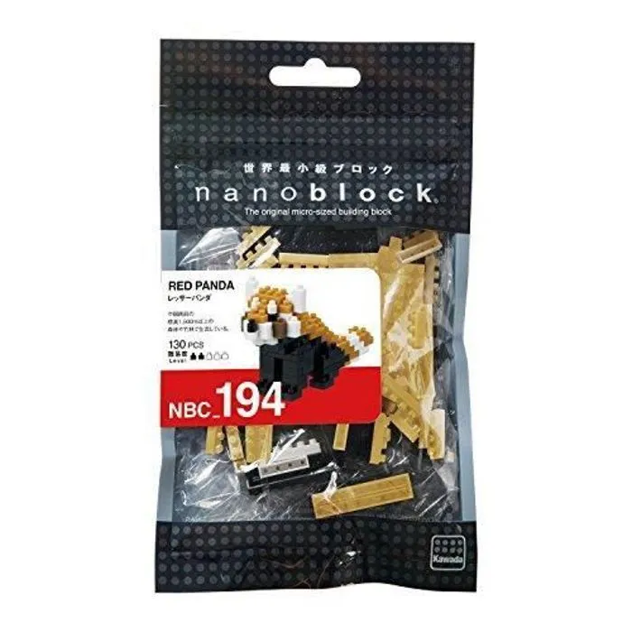 Jeu de construction - NANOBLOCK - NBC-194 - Panda Roux - 130 pièces - Enfant - Mixte-1