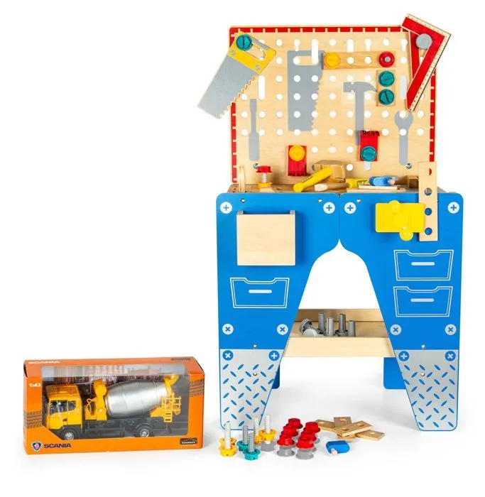 Atelier de Monsieur Jean - Bricolage Créatif  + Camion Toupie Gratuit!-0