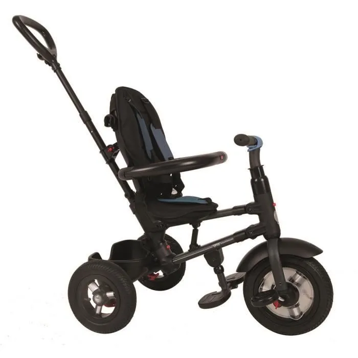 QPLAY- Tricycle évolutif pliant Rito avec roues pneumatiques bleu-2