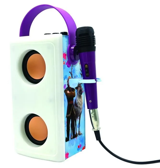 Enceinte Bluetooth® - La Reine des Neiges - Lumineuse - Micro inclus - Batterie rechargeable - Multicolore-3