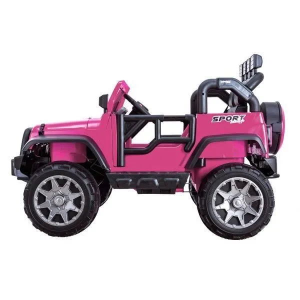 Voiture électrique 2 places 12V Mega Jeep Perfect III Rose - Pack Luxe-2