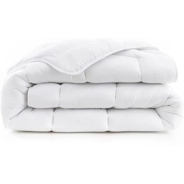 Couette de lit écologique coton bio blanc ABEIL - 220x240 - 300 g/m2-0