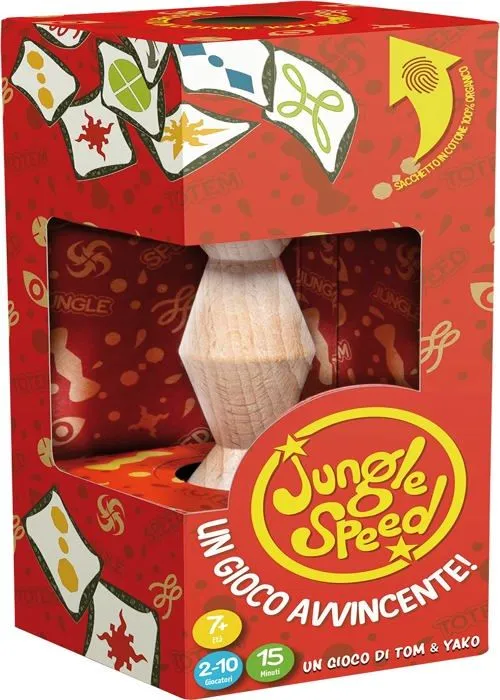 Asmodee - 8220 - Jungle Speed: Eco-Pack - Jeu de Table, Party Game, 2-10 Joueurs, 7+ Ans, edition en Italien-0