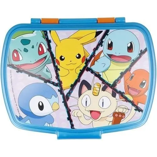 Boite à Goûter Pokemon , enfants repas , gouter avec 6 personnages-1