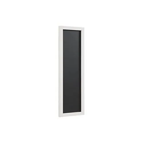 Bi-OFFICE PM0225668 - JEUX/JOUETS - TABLEAU ENFANT - Back2Chalk Essentials Tableau à craie Noir Cadre en MDF Blanc Mat 20x60cm-0