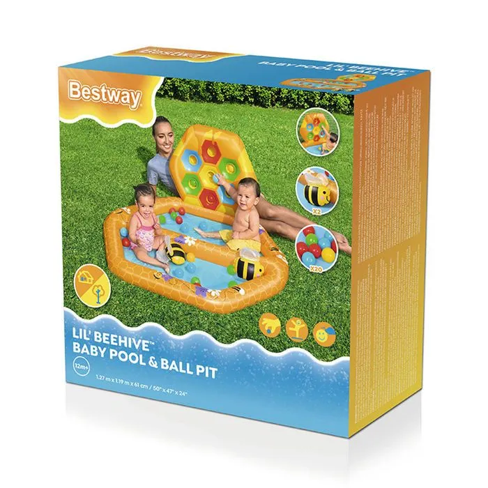 Piscine à balles Bestway Abeille 127 x 119 x 61 cm-1