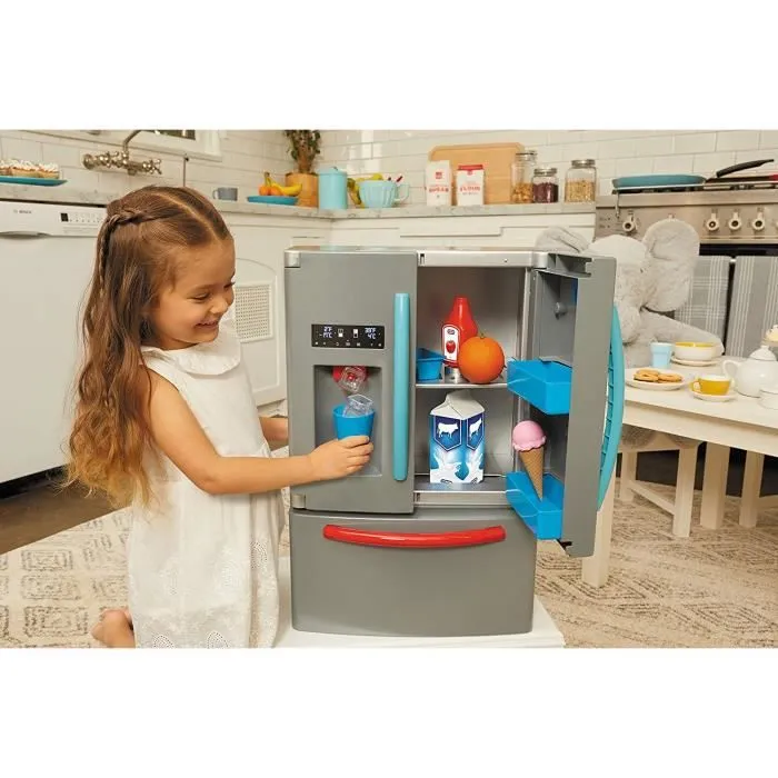 Little Tikes - Mon Premier Réfrigérateur Eléctronique - Interactif & Réaliste avec Sons - Appareil Ménager de Simulation pour-1