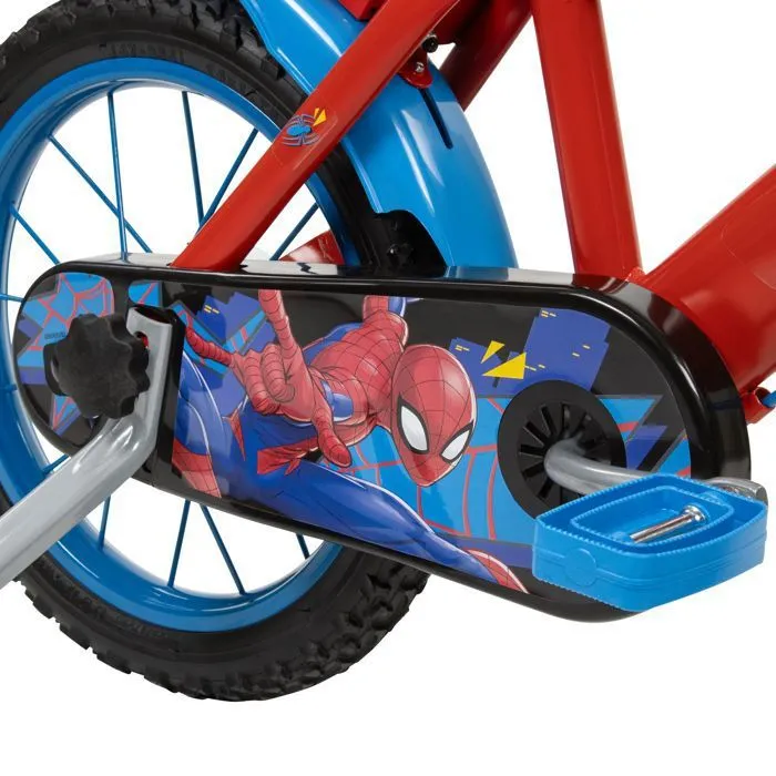Huffy Marvel SpiderMan Vélo Garçon 14" 4-6 ans Rouge avec Stabilisateurs-4