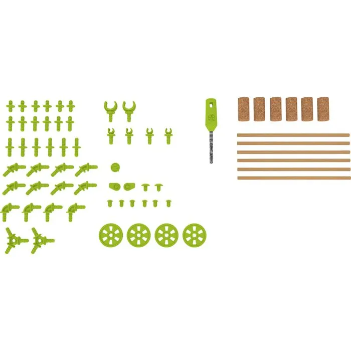 Connectors Kit - HABA - Terra Kids - Jeu de construction - Enfant - Marron et vert-1