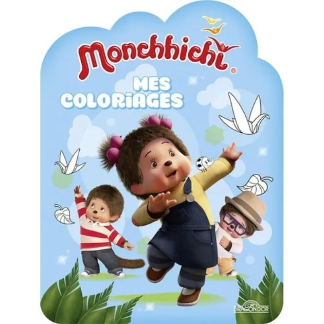 Coloriages - Monchhichi - Pour Enfant - Développe la motricité fine - Design unique - Mixte-0