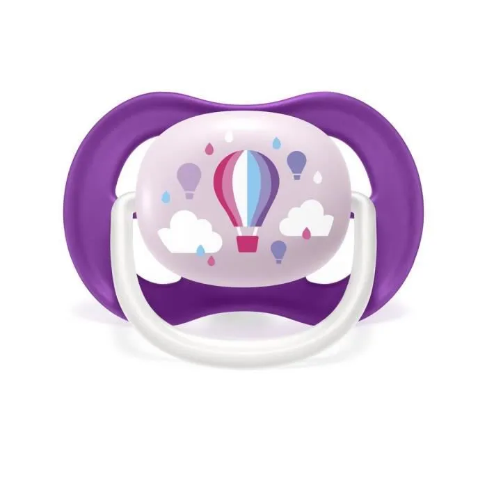 PHILIPS AVENT Lot de 2 sucettes Ultra aYnrYnes tendance 618 mois I Love Papa MontgolfiYore-1
