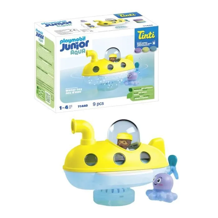 PLAYMOBIL Junior 71440 Sous-marin, Junior AQUA Tinti, Dès 12 mois-0