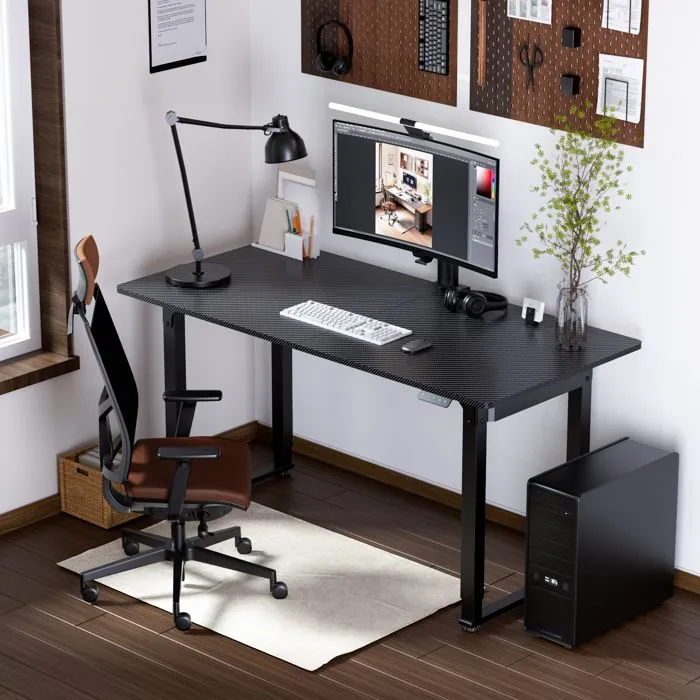 Bureau électrique à hauteur réglable Kirkkonummi 160 x 75 cm noir-0