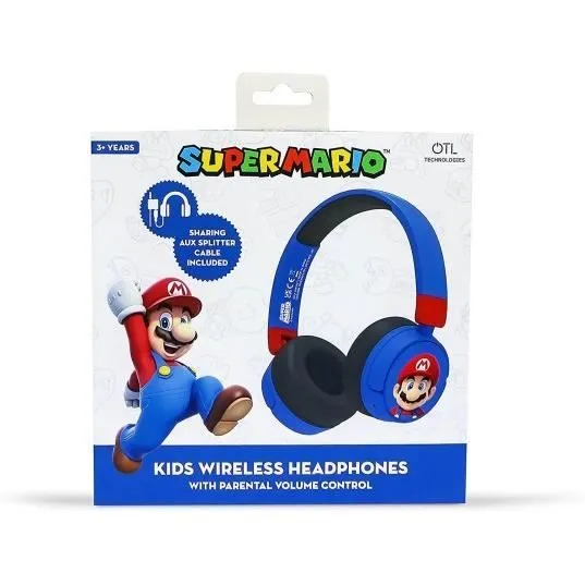 Casque audio enfant - Super Mario - Sans fil - Bluetooth - Autonomie 24h - Volume réglable-2