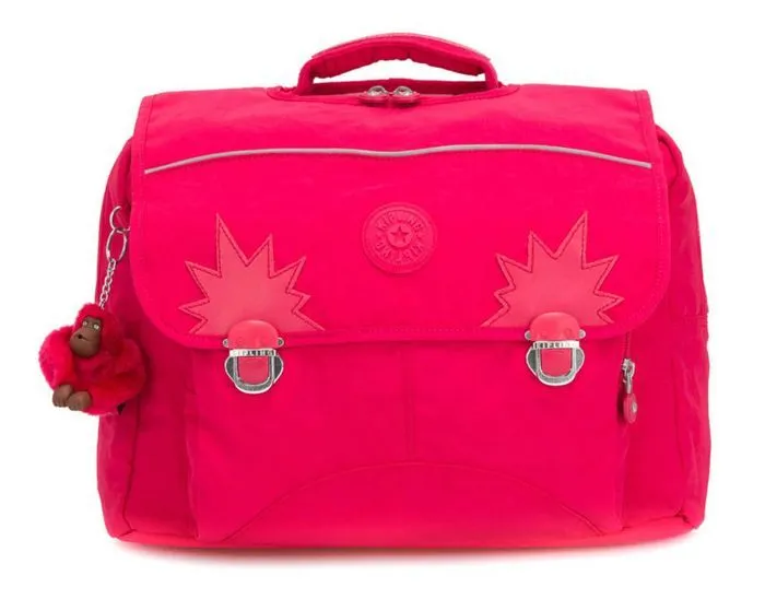 Sac d'école - Kipling - Iniko True Pink - Rose - 100% polyamide - Pour fille-0
